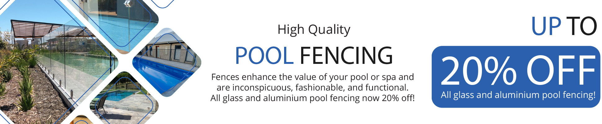 20% Off Glass and Alumiunium Pool Fencing
