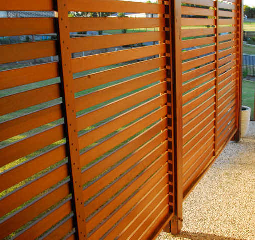 Alumawood Slat Screening at Trueline Pool Fencing Albury Wodonga